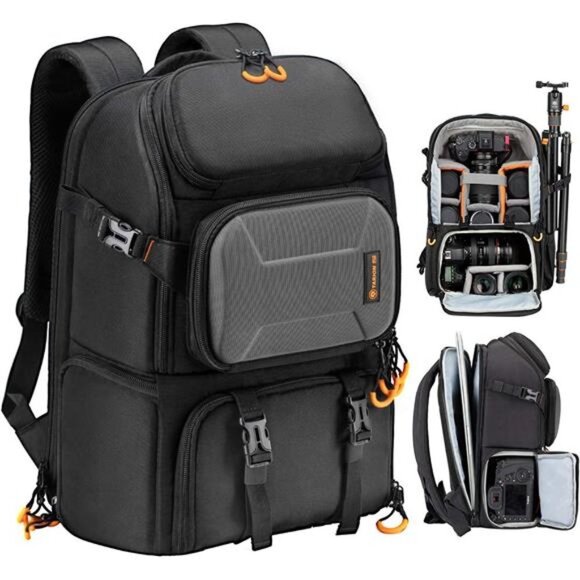 Pro Camera Backpack Large Camera Bag with Laptop Compartment Tripod Holder - Picture 1 of 7